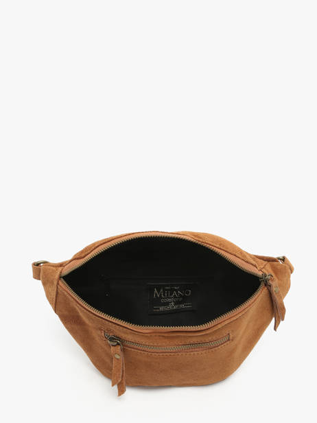 Sac Banane Milano Marron velvet VE24119 vue secondaire 3