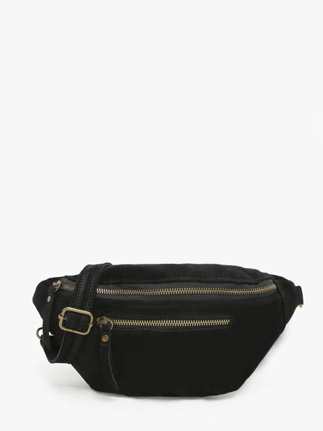 Sac Banane Milano Noir velvet VE24119