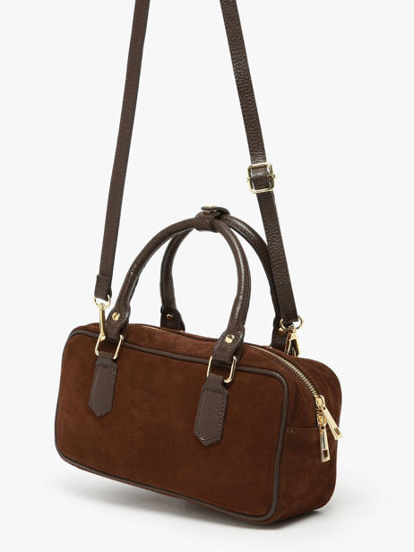 Sac Porté Main Velvet Caviar Cuir Milano Marron velvet caviar VC24112 vue secondaire 2