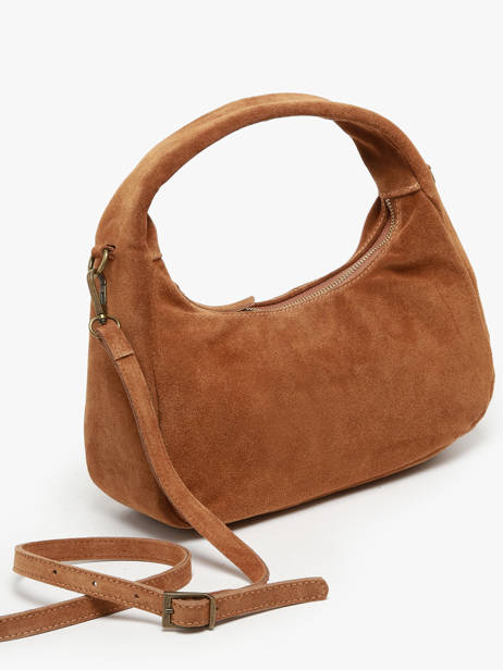 Sac à Main Velvet Cuir Milano Marron velvet VE24114 vue secondaire 2