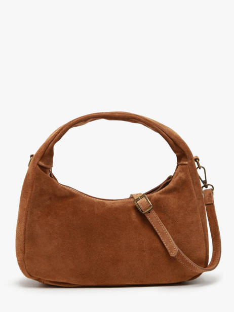 Sac à Main Velvet Cuir Milano Marron velvet VE24114 vue secondaire 4