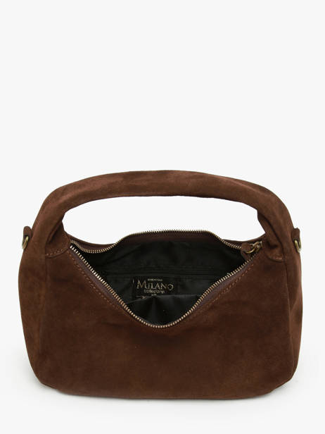 Sac à Main Velvet Cuir Milano Marron velvet VE24114 vue secondaire 3