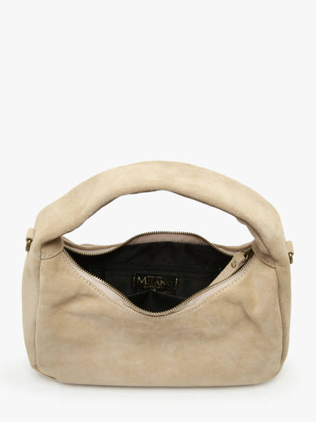 Sac à Main Velvet Cuir Milano Beige velvet VE24114 vue secondaire 3