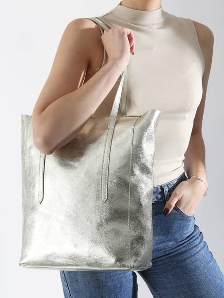 Sac Porté épaule A4 Nine Cuir Milano Or nine NI24111 vue secondaire 1