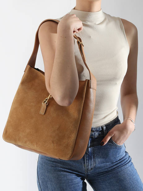 Sac Porté épaule Velvet Caviar Cuir Milano Marron velvet caviar VC24118 vue secondaire 1