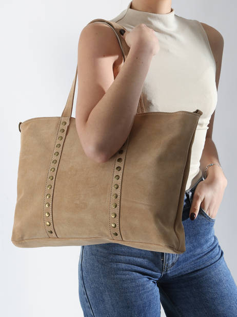 Sac Porté épaule Velvet Milano Beige velvet VE24113 vue secondaire 1