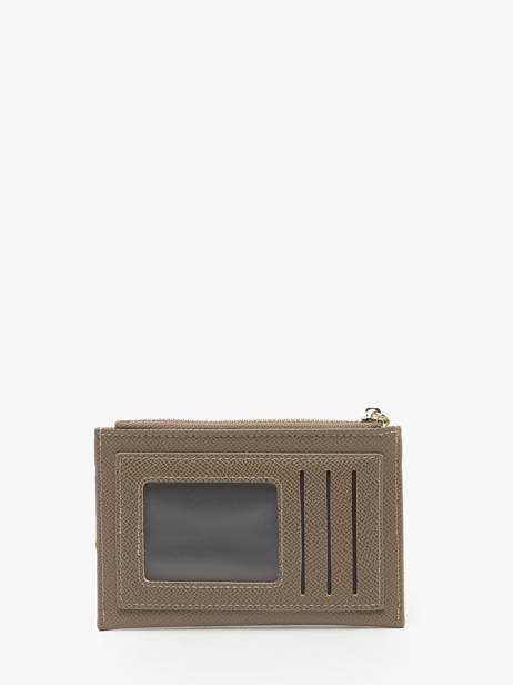 Porte-monnaie Porte-cartes David jones Marron saffiano DJ0089 vue secondaire 2