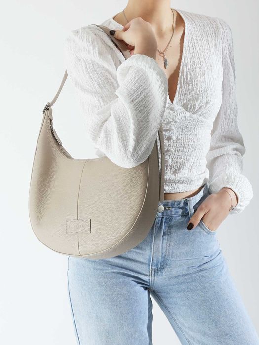 Longchamp Essential cuir Besaces Beige