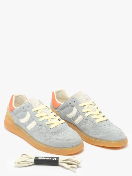Sneakers Goal In Leather Coolway Gray men 8603602 other view 2