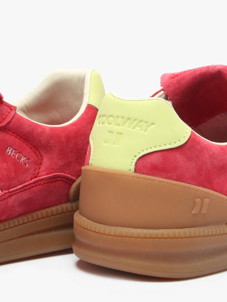 Sneakers Becks X En Cuir Coolway Rouge men 8603603 vue secondaire 2