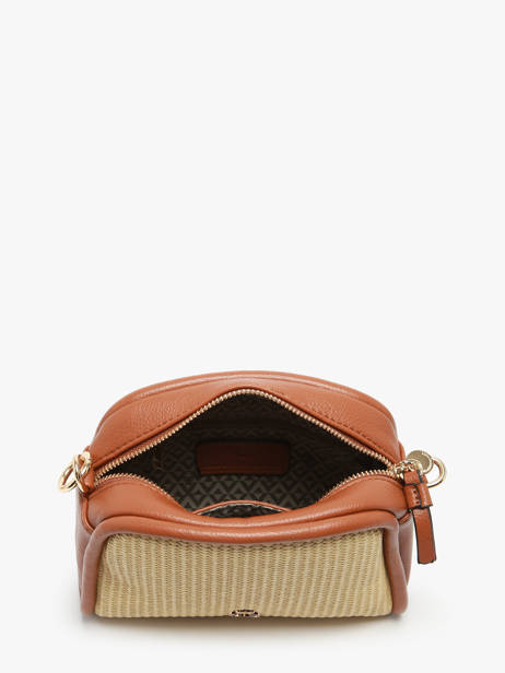 Shoulder Bag Raphia Paper Lulu castagnette Brown raphia YAUCOURT other view 3