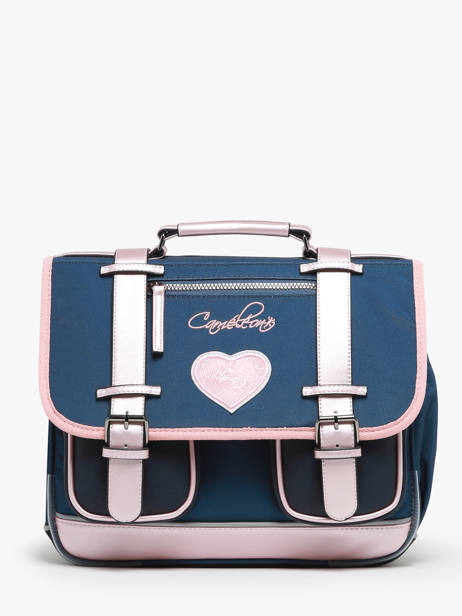 Cartable 2 Compartiments Cameleon Bleu vintage fantasy PBVGCA35