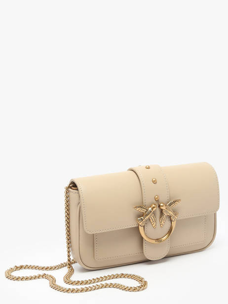 Sac Bandoulière Love Bag Icon Cuir Pinko Beige love bag icon A0F1 vue secondaire 2