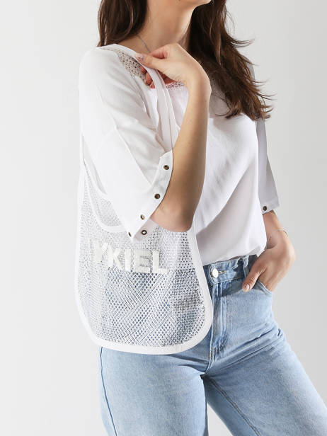 Sac Filet Strass Rykiel Sonia rykiel Blanc strass AC34MA47 vue secondaire 1