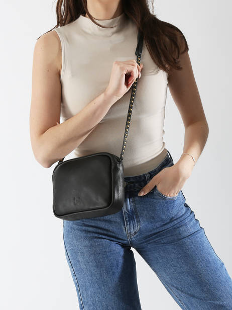 Sac Bandoulière Leather Cuir Biba Noir leather BET8L vue secondaire 1