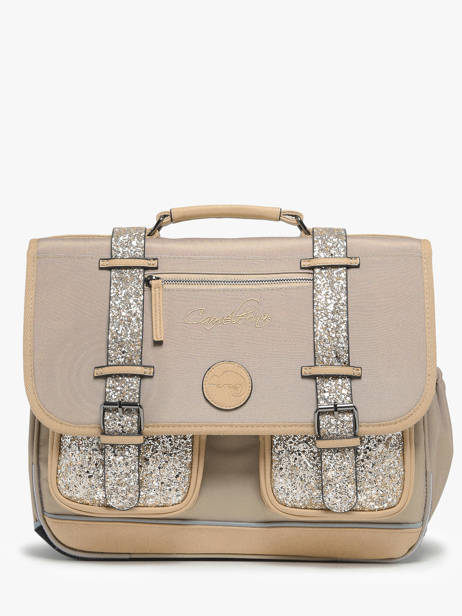 Wheeled Schoolbag 2 Compartments Cameleon Beige vintage fantasy PBVGCA38