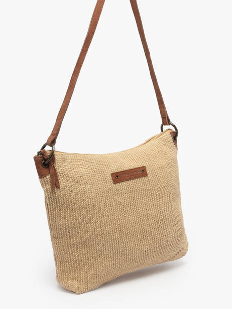 Shoulder Bag Over The Rainbow Burlap Le voyage en panier Beige over the rainbow PM757 other view 2