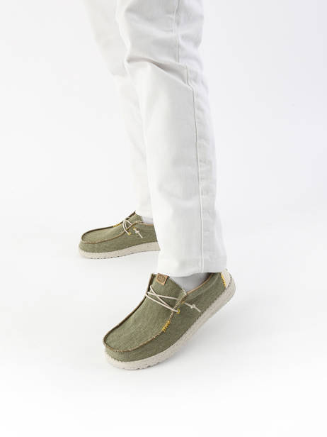 Moccasins Wally Coastline Jute Hey dude Green men 40952 other view 1