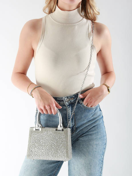 Evening Bag Miniprix Silver strass XS95008 other view 1