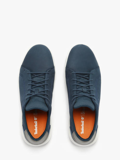 Sneakers Bay Low Lace In Leather Timberland Blue men 292C2881 other view 3