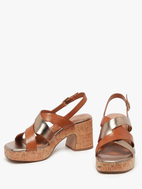 Heeled Sandals In Leather Tamaris Brown accessoires 44 other view 2