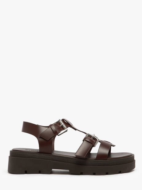 Sandals Teresa In Leather Nuyou Brown women 37121