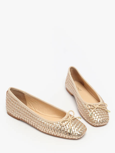 Ballerinas In Leather Inuovo Gold accessoires A92002 other view 2