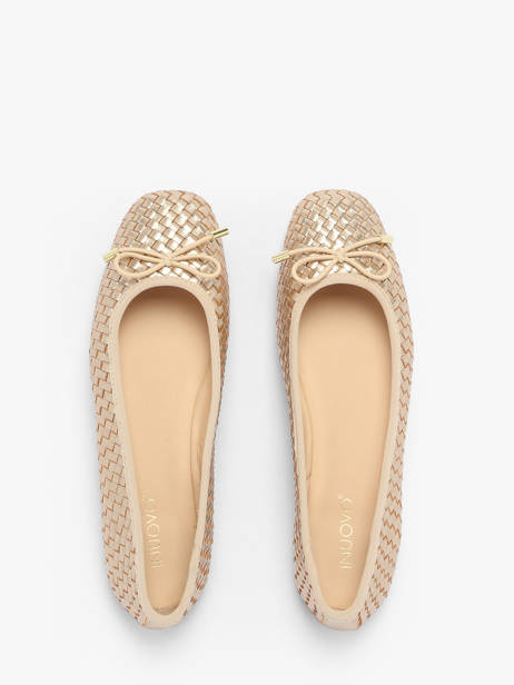 Ballerinas In Leather Inuovo Gold accessoires A92002 other view 4