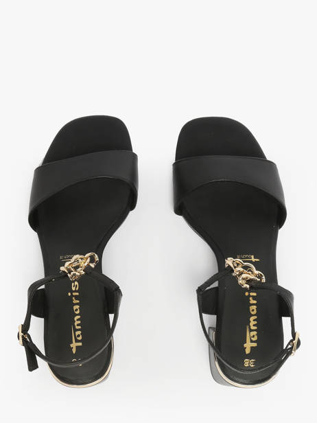 Heeled Sandals In Leather Tamaris Black accessoires 44 other view 3