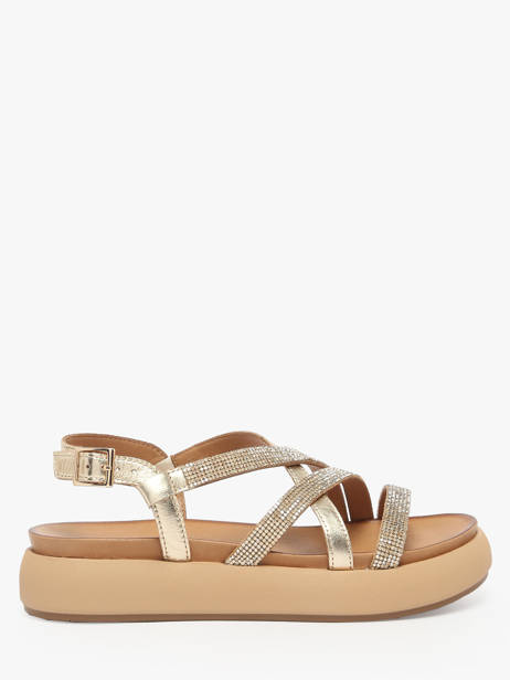 Sandals In Leather Inuovo Gold accessoires A96051
