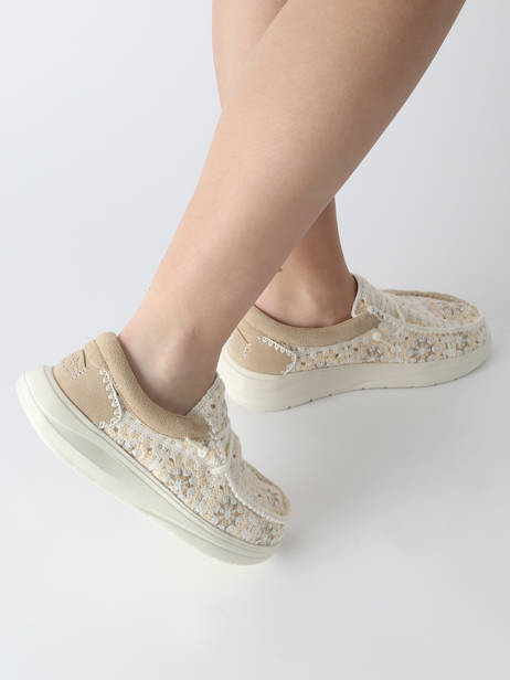Moccasins Wendy Comf Cottage Hey dude Beige accessoires 43728 other view 1