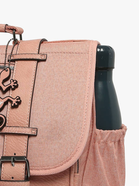 2-compartment Satchel Cameleon Pink vintage color CA146Q other view 5