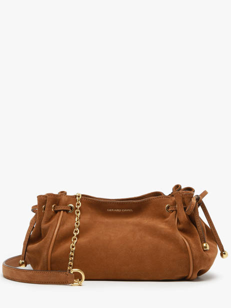Shoulder Bag Premium Leather Gerard darel Brown premium DBS07400