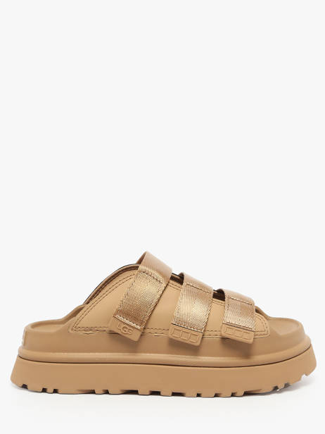 Slippers Goldenglow In Leather Ugg Brown accessoires 1167430