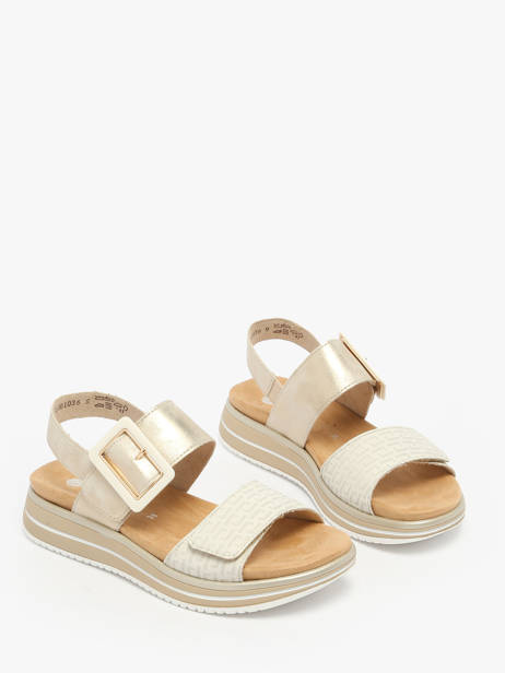 Platform Sandals In Leather Remonte White accessoires 90 other view 1