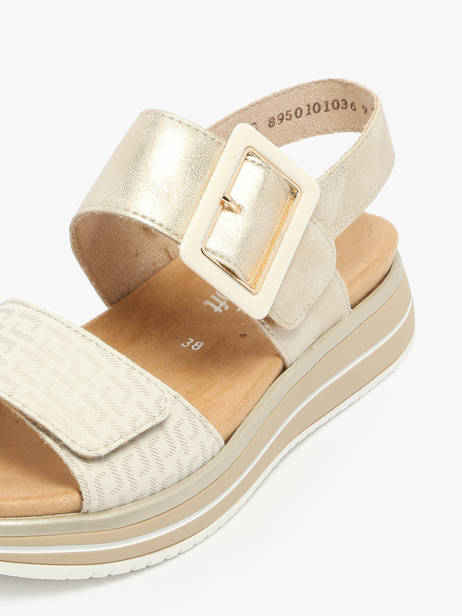 Platform Sandals In Leather Remonte White accessoires 90 other view 2