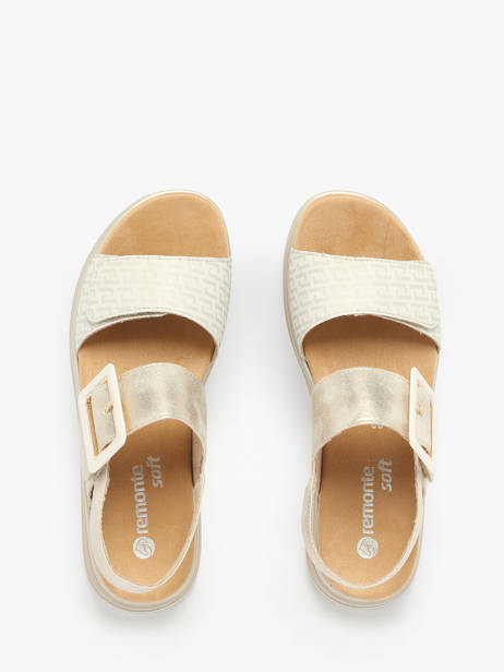 Platform Sandals In Leather Remonte White accessoires 90 other view 3
