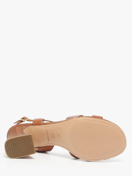 Heeled Sandals In Leather Tamaris Brown accessoires 44 other view 4