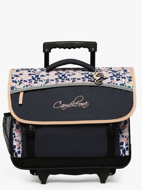 Wheeled Schoolbag For Kids 3 Compartments Cameleon Blue actual CR41