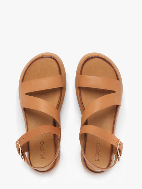 Sandales En Cuir Inuovo Vert accessoires A96001 vue secondaire 3