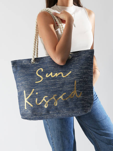 Shoulder Bag Plage Gerard pasquier Blue plage P24022 other view 1