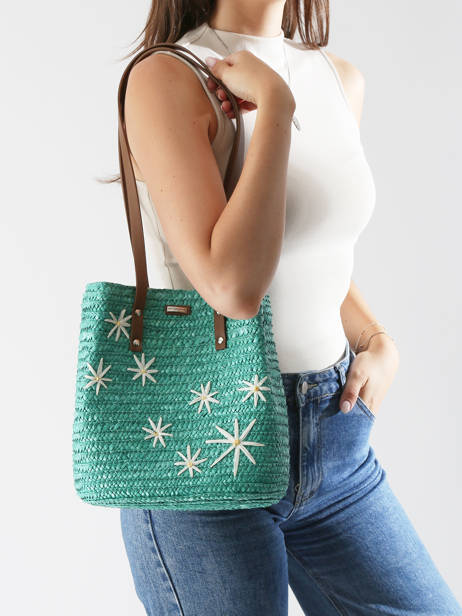 Shoulder Bag Koa Les tropeziennes Green koa TZ02 other view 1