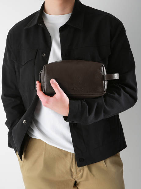 Leather Flandres Toiletry Kit Etrier Brown flandres EFLA920M other view 1