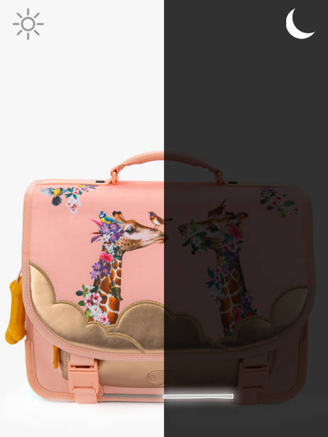 2-compartment Satchel Stones and bones Pink girls G other view 5