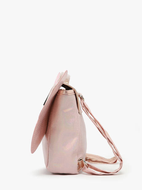 1 Compartment Satchel Caramel et cie Pink family FA other view 1
