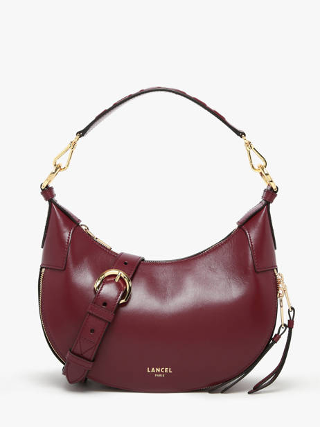 Shoulder Bag Origami Leather Lancel Violet origami A13313