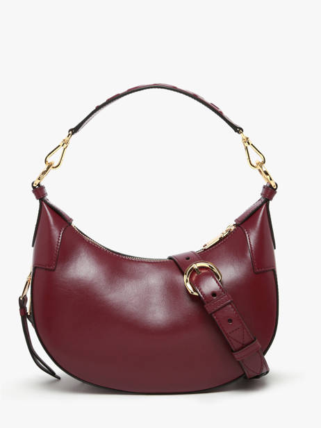 Shoulder Bag Origami Leather Lancel Violet origami A13313 other view 3