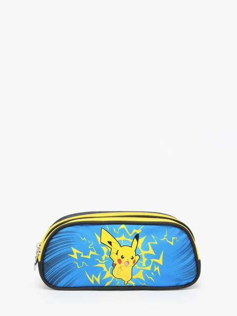2-compartment Pouch Pokemon Blue pikachu eclair 25IK207D