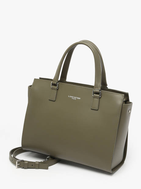 Sac Trapèze Smooth Cuir Lancaster Vert smooth 4 vue secondaire 2
