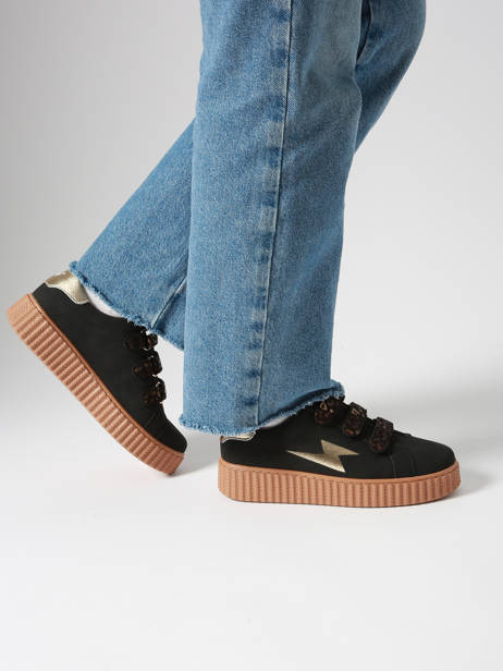 Sneakers Aby Vanessa wu Noir women BK2714NR vue secondaire 1